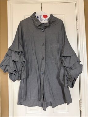 John Mark Black & White Gingham Button-Up
